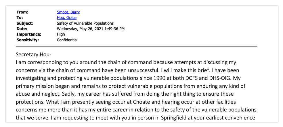 Choate sidebar Smoot email